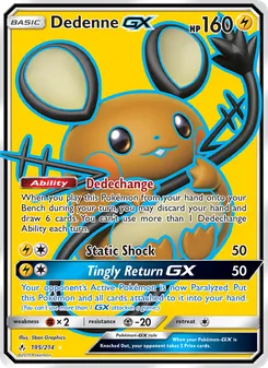Dedenne GX, Unbroken Bonds Nº 195 Normal