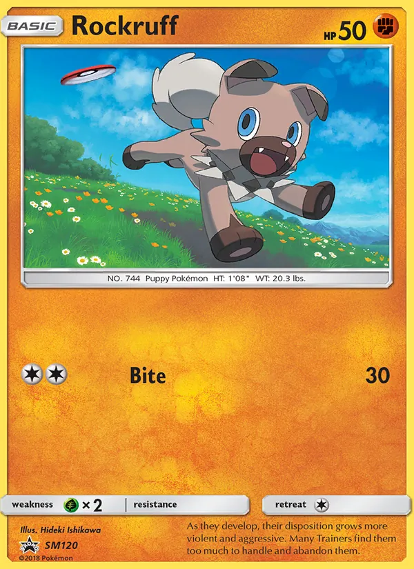 Rockruff, SM Black Star Promos No. SM120