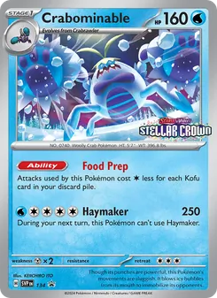 Crabominable, SVP Black Star Promos No. 134 Holo