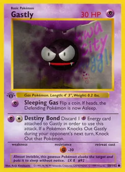 Gastly, Base Set Nº 50 Normal
