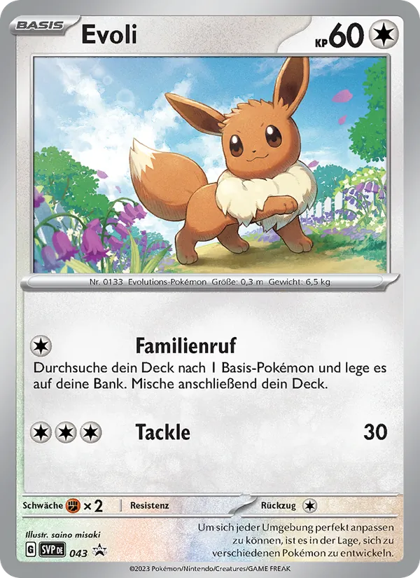 Evoli, SVP Black Star Promos Nº 043