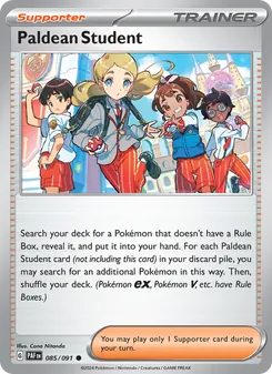 Paldean Student, Paldean Fates Nº 085 Normal