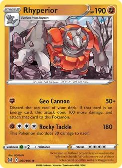 Rhyperior, Lost Origin Nº 091 Normal