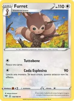 Furret, Fiamme Oscure Nº 136 Normal