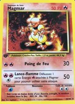 Magmar, Set de Base Nº 36 Normal