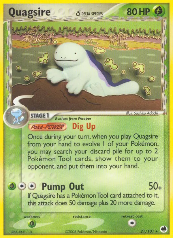 Quagsire δ, Dragon Frontiers No. 21