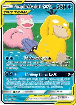 Slowpoke & Psyduck GX, Unified Minds No. 218 Normal
