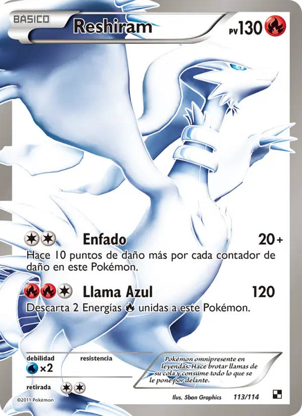Reshiram, Negro y Blanco Nº 113
