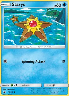 Staryu, Crimson Invasion No. 15 Normal
