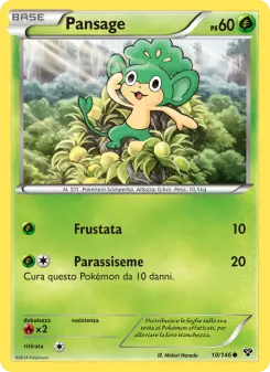 Pansage, XY No. 10 Normal