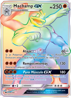 Machamp GX, Sombras Ardientes No. 154 Holo