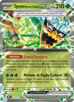 Ogerpon Maschera Turchese-ex, Evoluzioni Prismatiche Nº 012 Holo