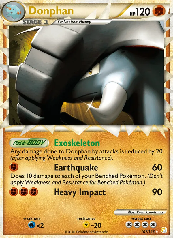 Donphan, HeartGold SoulSilver No. 107