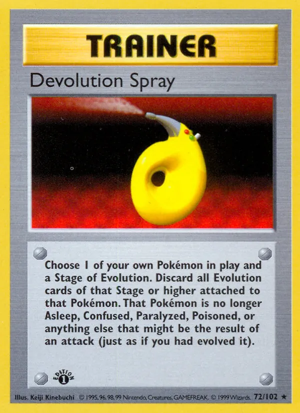 Devolution Spray, Base Set No. 72