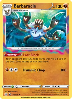 Barbaracle, Lost Origin Nº 107 Holo