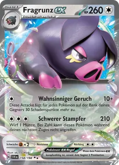 Fragrunz-ex, Karmesin & Purpur Nº 158 Holo