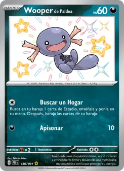 Wooper de Paldea, Destinos de Paldea No. 180 Holo