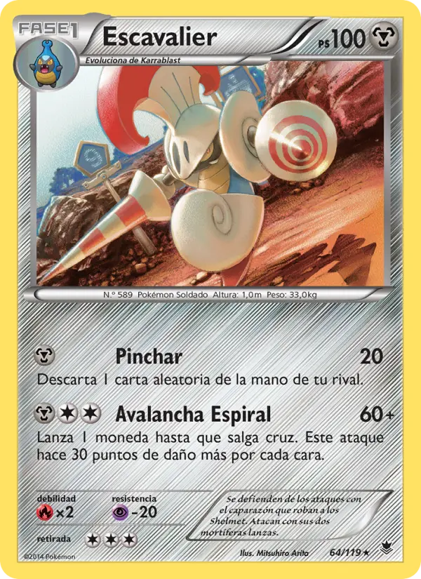 Escavalier, Fuerzas Fantasmales Nº 64