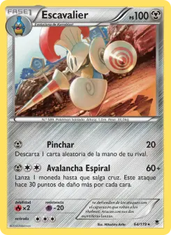 Escavalier, Fuerzas Fantasmales No. 64 Normal