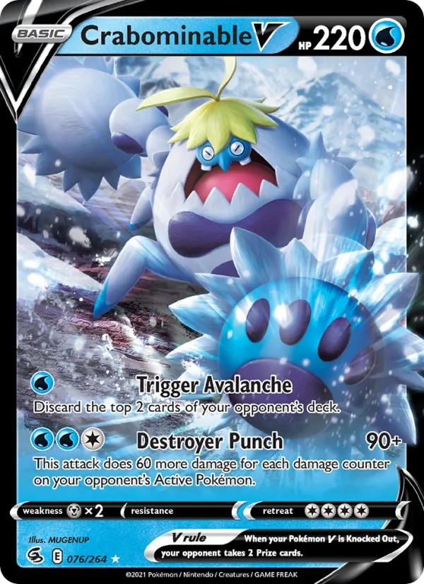 Crabominable V, Fusion Strike No. 76