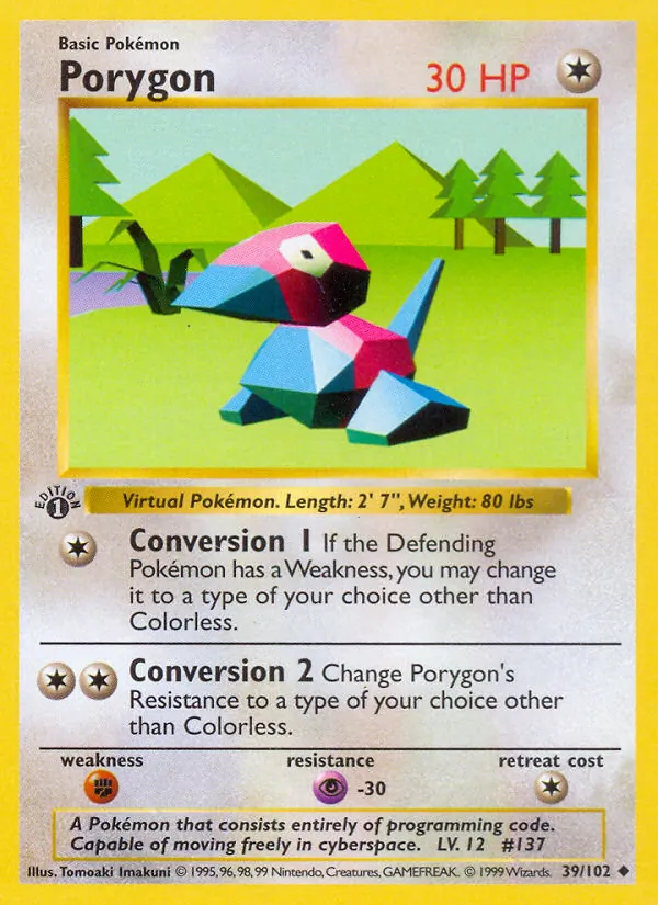 Porygon, Base Set No. 39