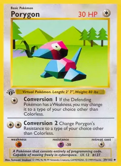 Porygon, Base Set Nº 39 Normal