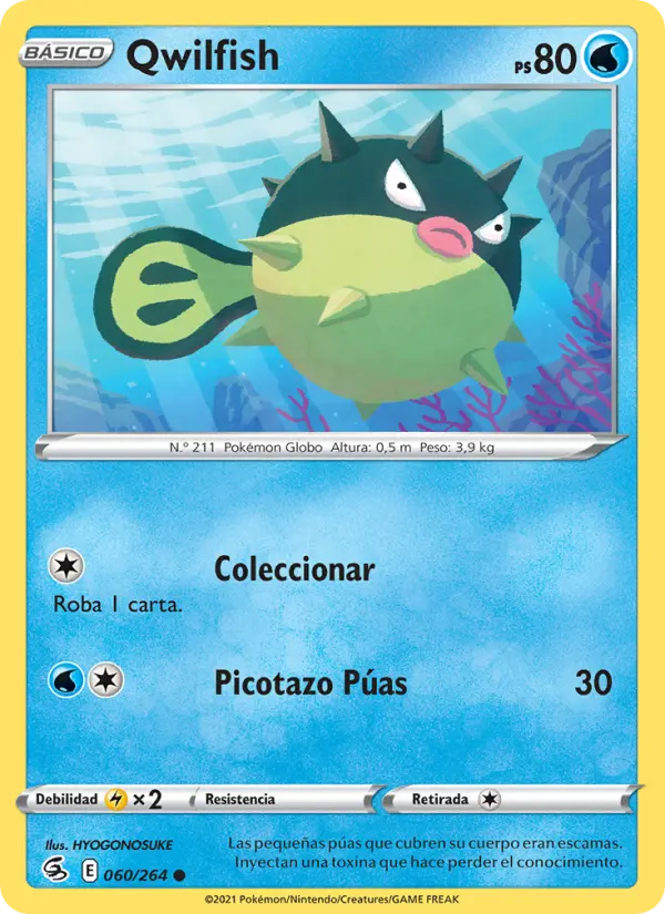 Qwilfish, Golpe Fusión No. 60