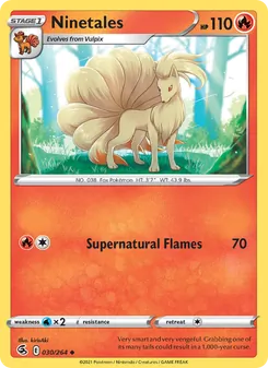 Ninetales, Fusion Strike No. 30 Normal