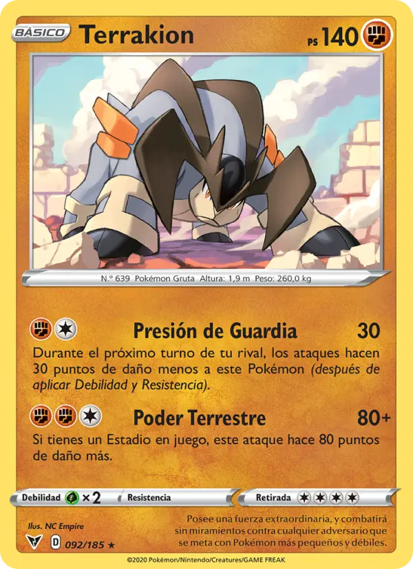 Terrakion, Voltaje Vívido No. 92