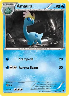 Amaura, Furious Fists No. 25 Normal