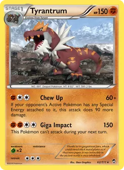 Tyrantrum, Furious Fists Nº 62 Normal