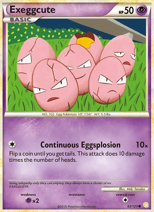 Exeggcute, HeartGold SoulSilver Nº 63