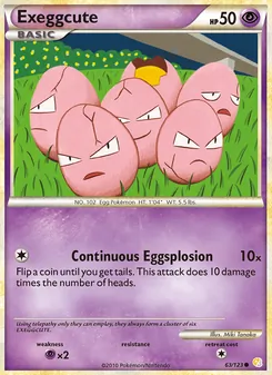 Exeggcute, HeartGold SoulSilver No. 63 Normal