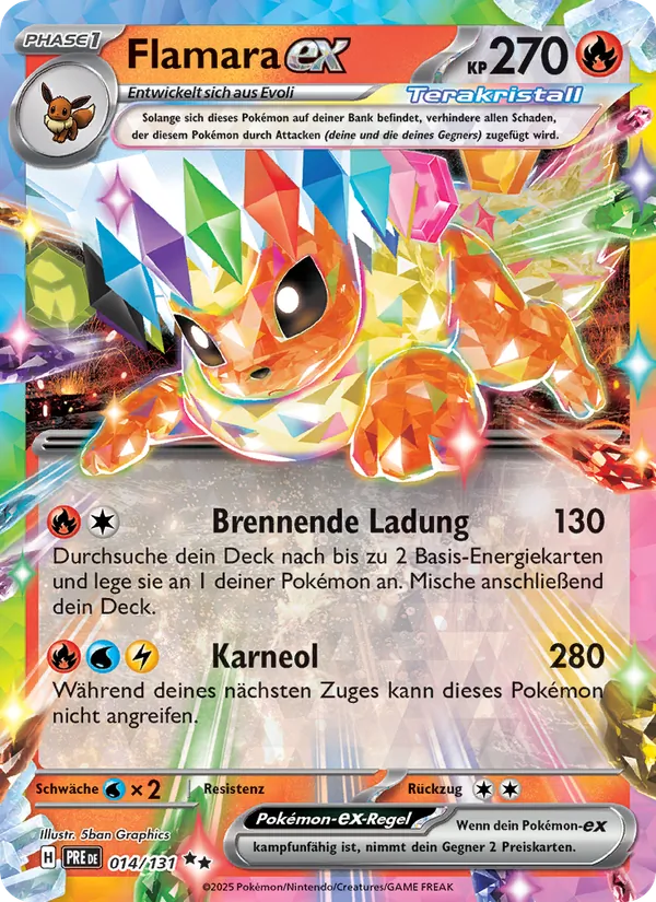 Flamara-ex, Prismatische Entwicklungen No. 014