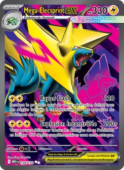 Méga-Élecsprint-ex, Méga-Évolution Nº 158 Holo