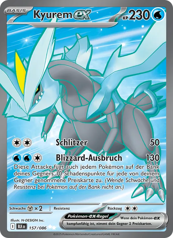 Kyurem-ex, Schwarze Blitze No. 157