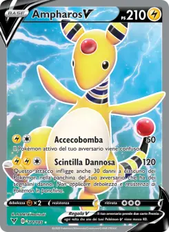 Ampharos V, Voltaggio Sfolgorante Nº 171 Holo