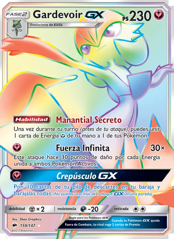 Gardevoir GX, Sombras Ardientes No. 159