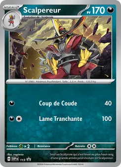 Scalpereur, SVP Black Star Promos Nº 113 Normal
