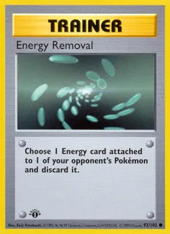 Energy Removal, Base Set No. 92 Normal