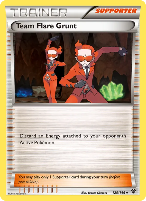 Team Flare Grunt, XY No. 129
