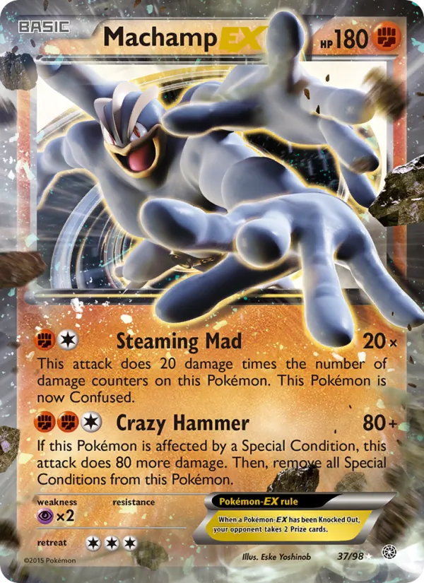 Machamp EX, Ancient Origins No. 37