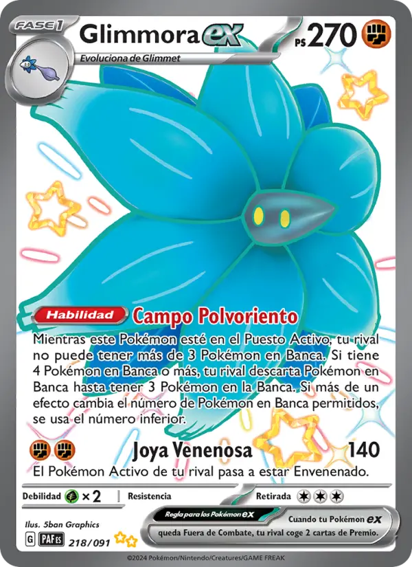 Glimmora ex, Destinos de Paldea No. 218