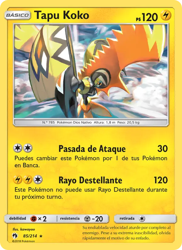 Tapu Koko, Truenos Perdidos No. 85