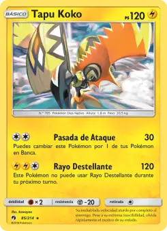 Tapu Koko, Truenos Perdidos No. 85 Normal