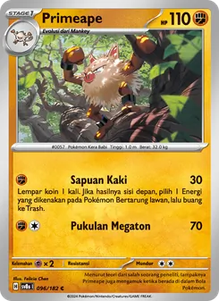 Primeape, Kilat Rasi Nº 096 Normal