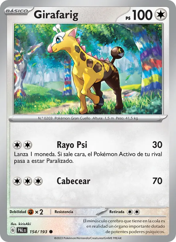 Girafarig, Evoluciones en Paldea No. 154