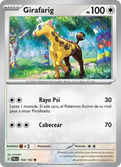 Girafarig, Evoluciones en Paldea No. 154 Normal