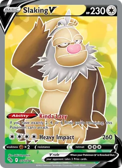 Slaking V, Pokémon GO No. 077 Holo