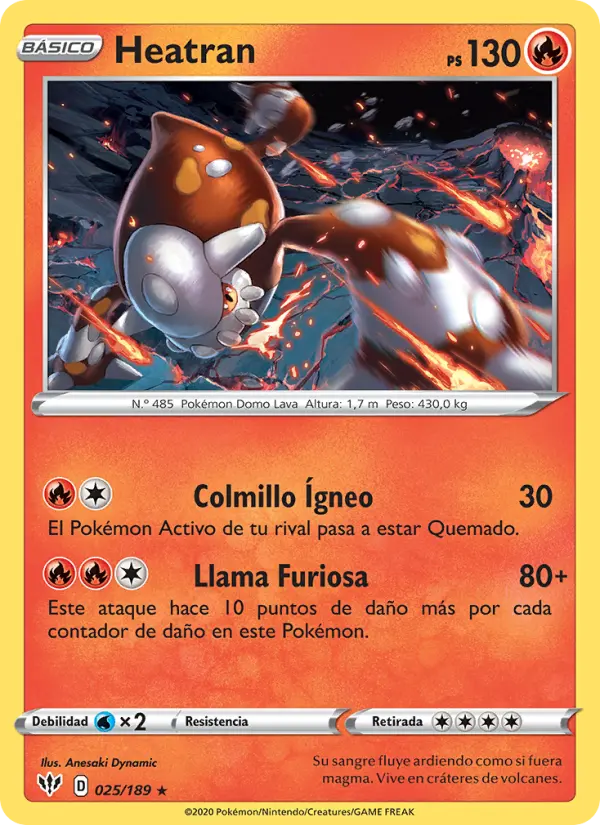Heatran, Oscuridad Incandescente No. 25